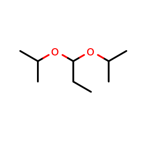 Chemical structure of 1,1-Bis(1-methylethoxy)propane , CAS 4744-09-6, AChemBlock AD253470