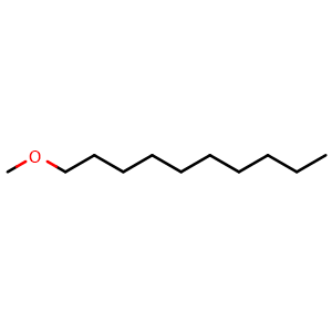 Chemical structure of 1-Methoxydecane , CAS 7289-52-3, AChemBlock AD253480