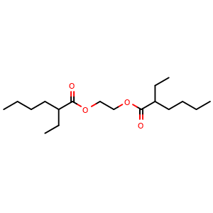 Chemical structure of 2-Ethylhexanoic acid 1,2-ethanediyl ester , CAS 79793-05-8, AChemBlock AD253482
