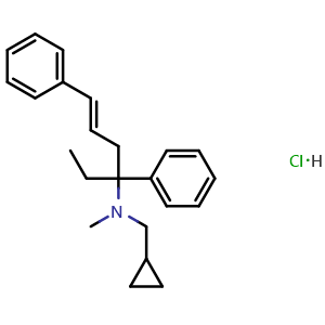 N-(1,4-diphenyl-1-ethyl-3-buten-1-yl)-N-methyl-cyclopropanemethanamine hydrochloride