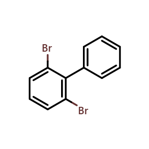 Chemical structure of 2,6-Dibromobiphenyl , CAS 59080-32-9, AChemBlock AD253524