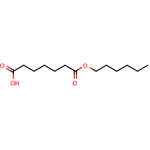 Chemical structure of 1-Hexyl heptanedioate , CAS 142341-45-5, AChemBlock AD253538