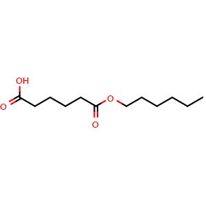 Chemical structure of Adipinsaeure-monohexylester , CAS 17961-14-7, AChemBlock AD253541