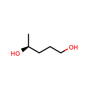 Chemical structure of (4S)-Pentane-1,4-diol , CAS 24347-57-7, AChemBlock AD253554
