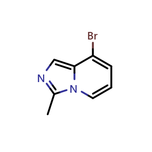 Chemical structure of 8-bromo-3-methyl-Imidazo[1,5-a]pyridine , CAS 1052271-64-3, AChemBlock AD253575