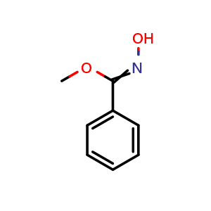 Chemical structure of Methyl N-hydroxybenzimidate , CAS 67160-14-9, AChemBlock AD253584