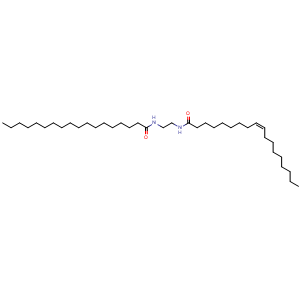 Chemical structure of (9Z)-N-[2-[(1-Oxooctadecyl)amino]ethyl]-9-octadecenamide , CAS 688739-68-6, AChemBlock AD253586