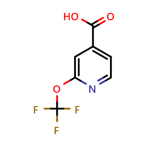 Chemical structure of 2-(Trifluoromethoxy)isonicotinic acid , CAS 1221171-98-7, AChemBlock AD253607