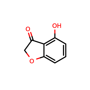 Chemical structure of 4-Hydroxy-benzofuran-3-one , CAS 19278-81-0, AChemBlock AD253694