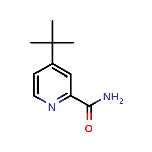 Chemical structure of 4-tert-butylpyridine-2-carboxamide , CAS 920112-75-0, AChemBlock AD253743