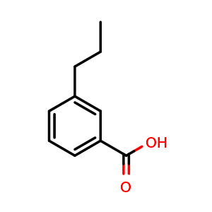 Chemical structure of 3-Propyl-benzoic acid , CAS 857539-83-4, AChemBlock AD253751