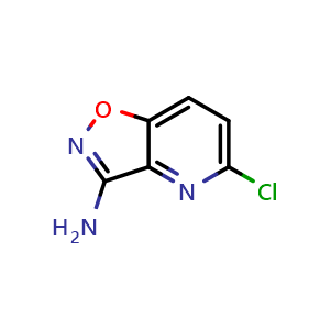 Chemical structure of 5-Chloroisoxazolo[4,5-b]pyridin-3-amine , CAS 1369102-27-1, AChemBlock AD253798