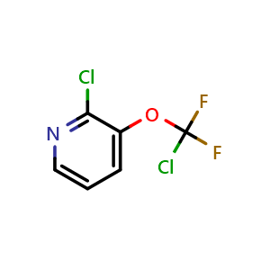 Chemical structure of 2-Chloro-3-(chlorodifluoromethoxy)pyridine , CAS 2920140-79-8, AChemBlock AD253883