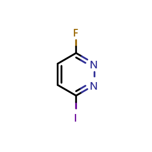 Chemical structure of 3-Fluoro-6-iodopyridazine , CAS 162438-03-1, AChemBlock AD253891