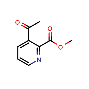 Chemical structure of Methyl 3-acetylpicolinate , CAS 174681-87-9, AChemBlock AD253902