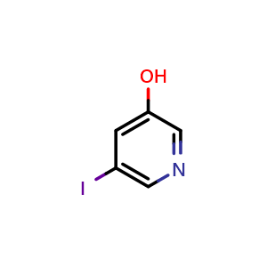 Chemical structure of 5-Iodopyridin-3-ol , CAS 213765-61-8, AChemBlock AD253912