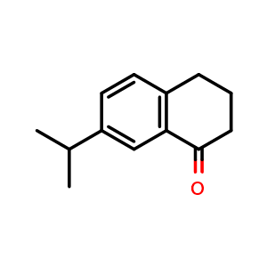 Chemical structure of 7-Isopropyl-3,4-dihydronaphthalen-1(2H)-one , CAS 35338-72-8, AChemBlock AD254048
