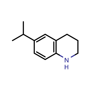 Chemical structure of 6-Isopropyl-1,2,3,4-tetrahydroquinoline , CAS 54768-19-3, AChemBlock AD254058