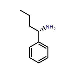 Chemical structure of (S)-1-Phenylbutan-1-amine , CAS 3789-60-4, AChemBlock AD254100