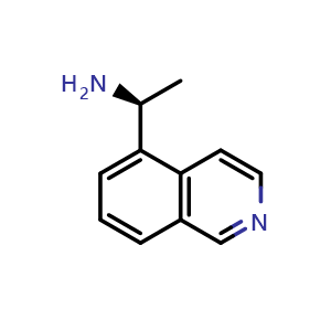 Chemical structure of (S)-1-(Isoquinolin-5-yl)ethan-1-amine , CAS 1213144-78-5, AChemBlock AD254141
