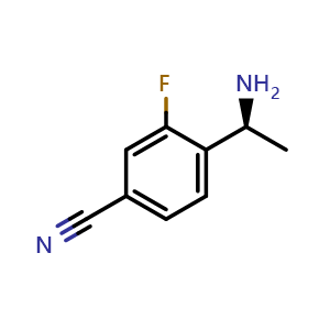 (S)-4-(1-Aminoethyl)-3-fluorobenzonitrile