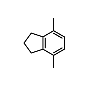Chemical structure of 4,7-Dimethyl-2,3-dihydro-1H-indene , CAS 6682-71-9, AChemBlock AD254203