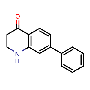 Chemical structure of 7-Phenyl-2,3-dihydroquinolin-4(1H)-one , AChemBlock AD254274
