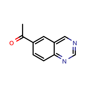 Chemical structure of 1-(Quinazolin-6-yl)ethanone , CAS 851444-87-6, AChemBlock AD254324