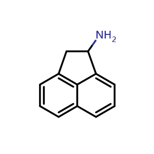 Chemical structure of 1,2-Dihydroacenaphthylen-1-amine , CAS 40745-44-6, AChemBlock AD254327