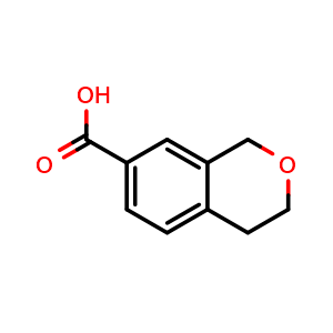 Chemical structure of Isochroman-7-carboxylic acid , CAS 157122-41-3, AChemBlock AD254334