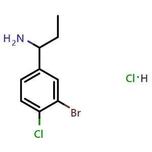 1-(3-Bromo-4-chlorophenyl)propan-1-amine hydrochloride