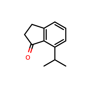 Chemical structure of 7-Isopropyl-2,3-dihydro-1H-inden-1-one , CAS 535969-23-4, AChemBlock AD254482