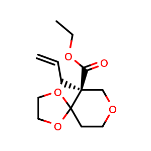 ethyl (S)-6-allyl-1,4,8-trioxaspiro[4.5]decane-6-carboxylate