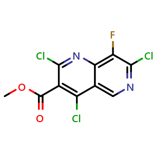methyl 2,4,7-trichloro-8-fluoro-1,6-naphthyridine-3-carboxylate