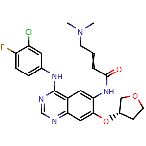 Chemical structure of (E/Z)-Afatinib , CAS 439081-18-2, AChemBlock AD254563