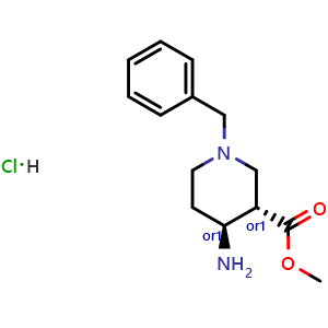 trans-methyl 4-amino-1-benzylpiperidine-3-carboxylate hydrochloride