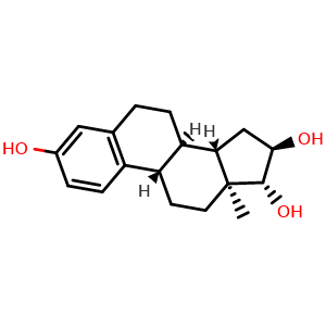 Chemical structure of Estriol , CAS 50-27-1, AChemBlock AD254572