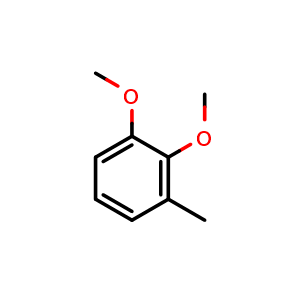 Chemical structure of 2,3-Dimethoxytoluene , CAS 4463-33-6, AChemBlock AD254578