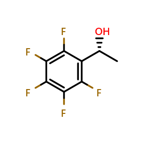 Chemical structure of (R)-1-(perfluorophenyl)ethan-1-ol , CAS 104371-21-3, AChemBlock AD254641