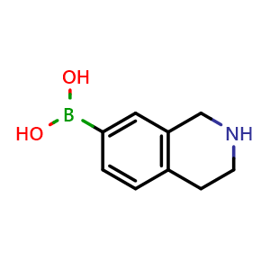 Chemical structure of 1,2,3,4-Tetrahydro-7-isoquinolinylboronic acid , CAS 1096359-11-3, AChemBlock AD254681