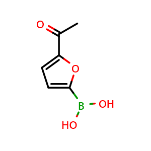 Chemical structure of B-(5-Acetyl-2-furanyl)boronic acid , CAS 1107580-77-7, AChemBlock AD254688