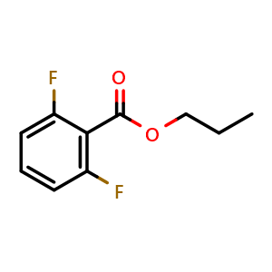 Chemical structure of 2,6-Difluorobenzoic acid propyl ester , CAS 1157016-96-0, AChemBlock AD254714
