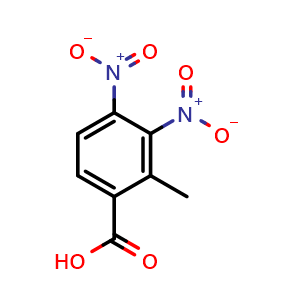 Chemical structure of 2-Methyl-3,4-dinitrobenzoic acid , CAS 1195625-03-6, AChemBlock AD254739