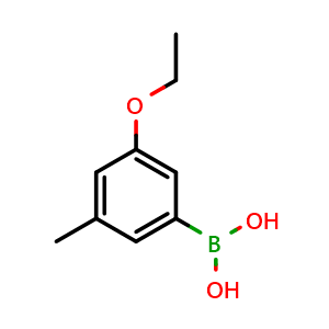 Chemical structure of (3-ethoxy-5-methylphenyl)boronic acid , CAS 1256346-05-0, AChemBlock AD254830