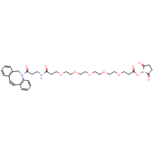 Dibenzoazacyclooctyne-penta(ethylene glycol)-propanoic acid succinimidyl ester