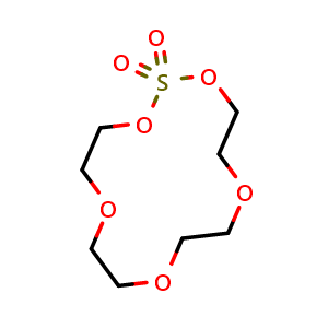Chemical structure of 1,3,6,9,12-pentaoxa-2-thiacyclotetradecane 2,2-dioxide , CAS 1574267-61-0, AChemBlock AD255092