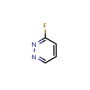 Chemical structure of 3-Fluoropyridazine , CAS 157496-32-7, AChemBlock AD255093