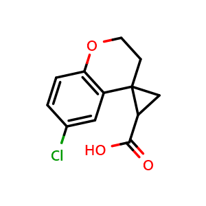 6-Chlorospiro[chromane-4,1'-cyclopropane]-2'-carboxylic acid