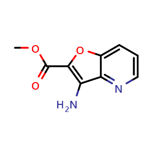Chemical structure of Methyl 3-aminofuro[3,2-b]pyridine-2-carboxylate , CAS 181285-04-1, AChemBlock AD255208