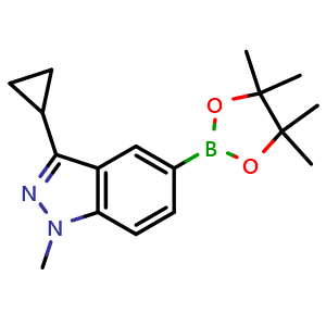 3-Cyclopropyl-1-methyl-5-(4,4,5,5-tetramethyl-1,3,2-dioxaborolan-2-yl)-1H-indazole